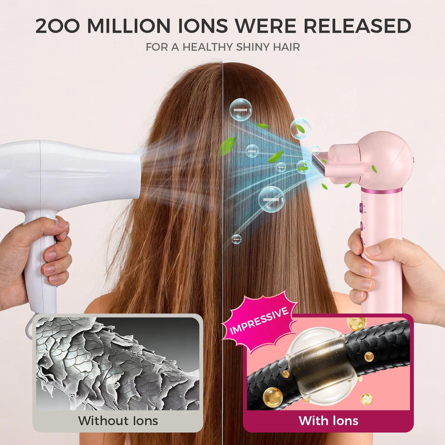5-in-1 Hot-Air Brush & Ionic Hair Dryer for Fast Drying, Curling & Volumizing | Lightweight Travel - Image 7